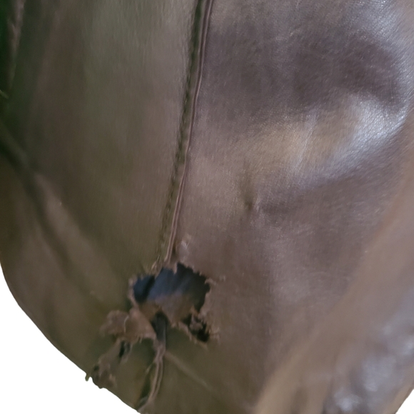 Muubaa 100% Lamb Leather Embroidered Cut-Out Moto Biker Jacket 6 - Picture 12 of 12